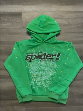 Green Sp5der Hoodie